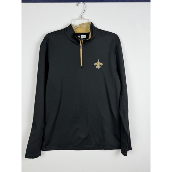 NFL Other - New Orleans Saints Men's Team‎ Apparel Quarter Zip Black Pullover Size M